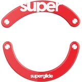 pulsar gaming gears Superglide2 Mausfüße mit kontrollierbarer Geschwindigkeit, strukturierte Oberfläche, Glatte und langlebige Sohle für Logitech G703 / G603 / G403, Rot