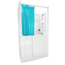 AcquaVapore Badewanne mit Tür 110 x 68 x 205 cm (S08D-B-L)
