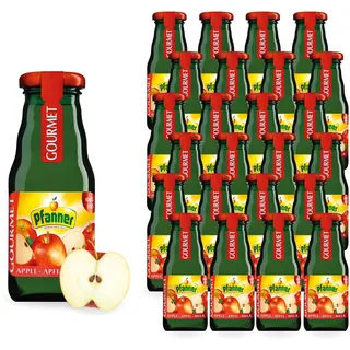 Pfanner Gourmet 100% Apfelsaft – 24 x 0,2L Einwegglas – Hochwertiger Apfelsaft aus Konzentrat – Ohne Zuckerzusatz – Für Gastronomie, Hotellerie & anspruchsvollen Genuss zuhause