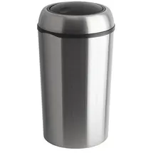 ReinigungsBerater Schwingdeckeleimer Swing extra groß 75 L Edelstahl