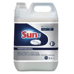 SUN Professional saurer Klarspüler, Spülmaschinenklarspüler für gewerbliche Spülmaschinen , 5 l - Kanister