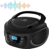 Cyberlux Tragbarer CD-Player Kinder Radio schwarz