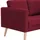 vidaXL 2-Sitzer-Sofa Stoff Weinrot