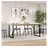 vidaXL Esstisch-Gestell in O-Form 160 x 80 x 73 cm