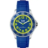ICE-Watch Ice Steel Spaceship 35 mm Silikongehäuse Silbergrau Sportarmband Blau S