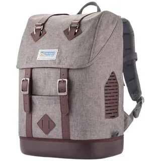 Kurgo Hundetransportrucksack für kleine Haustiere - Tragbarer Haustier-Reiserucksack - Armorsole-Basis - Umwandelbarer Rucksack zu Transportbox - Robuster Haustierrucksack - Heather Grey