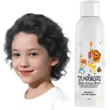 Temporäre Haarfärbespray, Sofortige Farbige Haarfärbe-Alternative für Teenager Frauen Männer,Schnelles Styling für Party Cosplay Weihnachten Halloween,150ml (Schwarze)