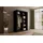 altdecor Schiebetürenschrank VESLI 120 x 215 x 61 cm Schwarz
