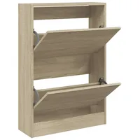 VidaXL Schuhschrank Sonoma-Eiche 60x21x87,5 cm Holzwerkstoff