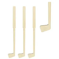 NATURALLY Rührstab "Golfschläger" aus Bambus, 16cm, 100 Stk.