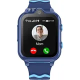 4G Smartwatch Kinder mit GPS und Telefon Uhr Smart Watch Kinder mit WiFi Videoanruf Kamera SOS Schulmodus, Kinder Smartwatch für Jungen und Mädchen - Blau