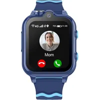 4G Smartwatch Kinder mit GPS und Telefon Uhr Smart Watch Kinder mit WiFi Videoanruf Kamera SOS Schulmodus, Kinder Smartwatch für Jungen und Mädchen - Blau
