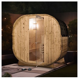 Home Deluxe Outdoor Sauna CUBE - Maße: 194 x 185 x 120 cm