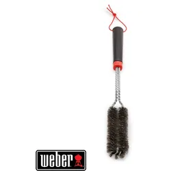 Weber Schmale Grillbürste O-Form, mit Edelstahlborsten f
