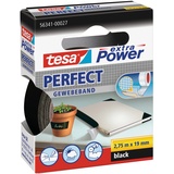 Tesa extra Power Perfect Gewebeband Schwarz