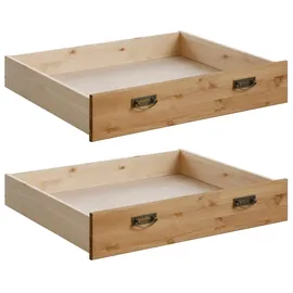 OTTO home Schublade OTTO HOME "Madrid", beige (gelaugt, geölt), Hartfaserplatte, Massivholz, Schubladen, Schublade, aus Massivholz, der Unterboden ist aus einer Hartfaserplatte