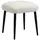 Homcom Fußhocker Kunststoff 42 x 44 x 42 cm Cremeweiß