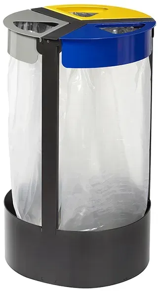 CITWIN ESSENTIEL Rossignol 3-fach Halterung grau,blau,gelb zum Aufstellen oder Befestigen in Grau, Blau, Gelb