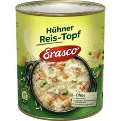 Erasco Hühner Reis-Topf mit Hühnerbrühe 800G