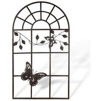 Aubaho Fenster Nostalgie Stallfenster Fenster Metall Rahmen Schmetterling Antik-Stil