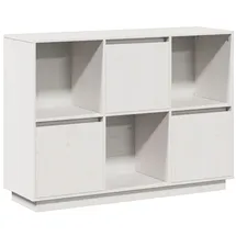 vidaXL Sideboard Weiß 110,5x35x80 cm Massivholz Kiefer