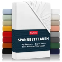 Blumtal Blumtal® Spannbettlaken 180x200cm aus Microfaser - Oekotex zertifiziertes
