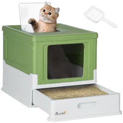 PawHut Katzentoilette Kunststoff