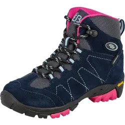 Wanderschuh BRÜTTING "Outdoorstiefel Bergen High", Gr. 28, blau, Veloursleder, Schuhe