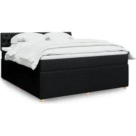 vidaXL Boxspringbett 180 x 200 cm Schwarz