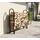 ShelterLogic Kaminholzregal Stahl 126 x 25 x 118 cm inkl. Abdeckung Schwarz