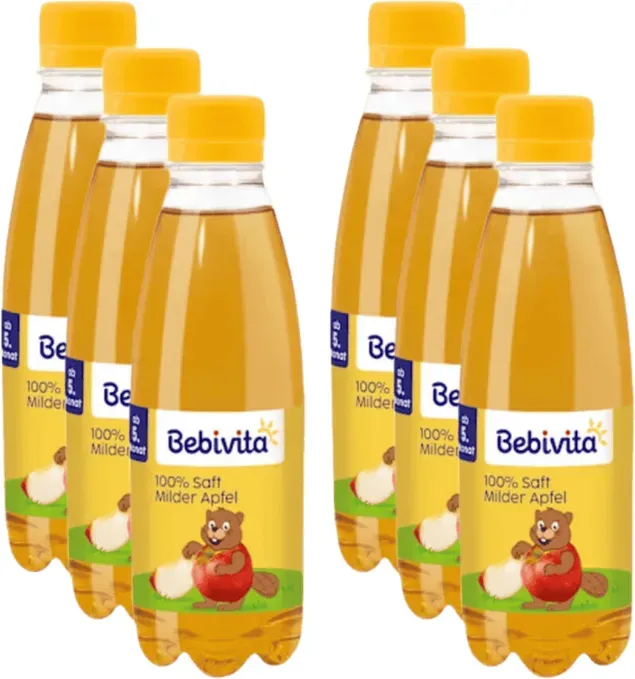 Bebivita 100% Saft Milder Apfel (ab 5 Monaten) Multipack 6 x 500 ml