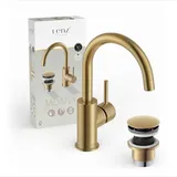 Lenz Moana Waschtischarmatur Goldfarben