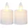 MARELIDA LED Mini Kerzenset mit bewegter Flamme mit Batterien Timer H: 6cm 2 St