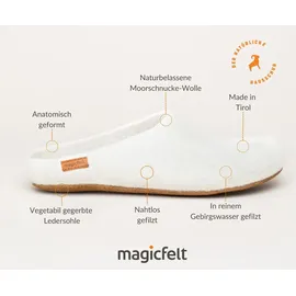 MagicFelt Pantoffeln Moorschnucke Weiß 39