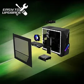 MSI MAG INFINITE S3 Gaming-PC Intel Core i5 14400F 2,5 GHz 16 GB RAM 1 TB SSD GeForce RTX 5060 Windows 11 Home