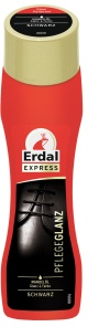 Erdal Express Pflegeglanz mit Mandelöl, Verleiht den Schuhen einen Sofortglanz, 75 ml - Tube, schwarz