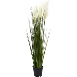 NATURN LIVING Kunstrasen Pampasgras - ø 13 x 90 cm - Cortaderia Selloana - Kunstpflanze - Wartungsfreies Pampasgras - Grün