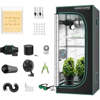Mars Hydro - TS600 led Wachstumslicht 60x60cm Plant Tent Fan Kit, geeignet für 1-3 Pflanzen