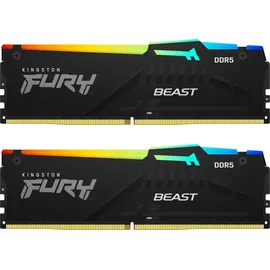 Kingston FURY Beast DDR5 6000MT/s RGB 32GB Kit (2x16GB) CL30 Schwarz KF560C30BBEAK2-32