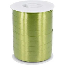 Star 250m Geschenkband Ringelband 10mm - wasserfestes Kunststoff Dekoband Schleifenband Polyband Luftballonband zum Basteln Schleifen Luftballons Olivgrün