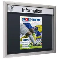 Schaar Design Flachschaukasten Querformat 800x540x43 mm, Anthrazit