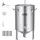 Vevor Bierbrauanlage Bierbraugerät Kessel aus Edelstahl 60 L Bierfermenter, Braueimer-Fermenter zum Brauen, Heimbrauzubehör mit Sockel, Kessel-Suppentopf inkl. Deckel, Griff, Ventil, Zapfhahn