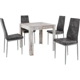 OTTO home Essgruppe 5-tlg. weiß/anthrazit