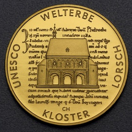 Münzprägestätten Deutschland 1/2 Unze Goldmünze - 100 Euro Kloster Lorsch 2014