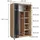 Vicco Doros Garderobenschrank 100 x 168 x 50 cm braun