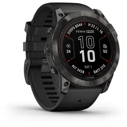 Garmin Fenix 7X PRO - Sapphire Solar schwarz/carbongrau