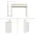 ML-Design Schreibtisch Regal, Bürotisch Computertisch PC Tisch, Weiß mit Tischplatte in Sonoma-Eiche, 3 Einlegeböden, 110x72x40 cm, Holz, 2-in-1 System, für Arbeit... - Naturbelassen