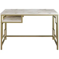 Skye Decor, Victory- Victory HDL, Gold,Weiß, Couchtische, 75x120x60 cm, 100% Melaminbeschichtete Partikelplatte