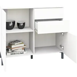 borchardt Möbel Haama 93 x 80 x 35 cm Weiß matt