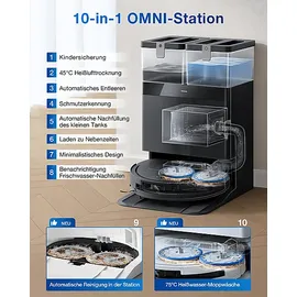 Ecovacs DEEBOT T50 Omni Gen2 Schwarz